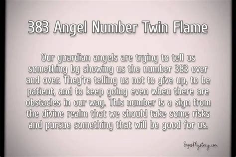 383 angel number|383 Angel Number Meaning : Love, Twin Flame, Career